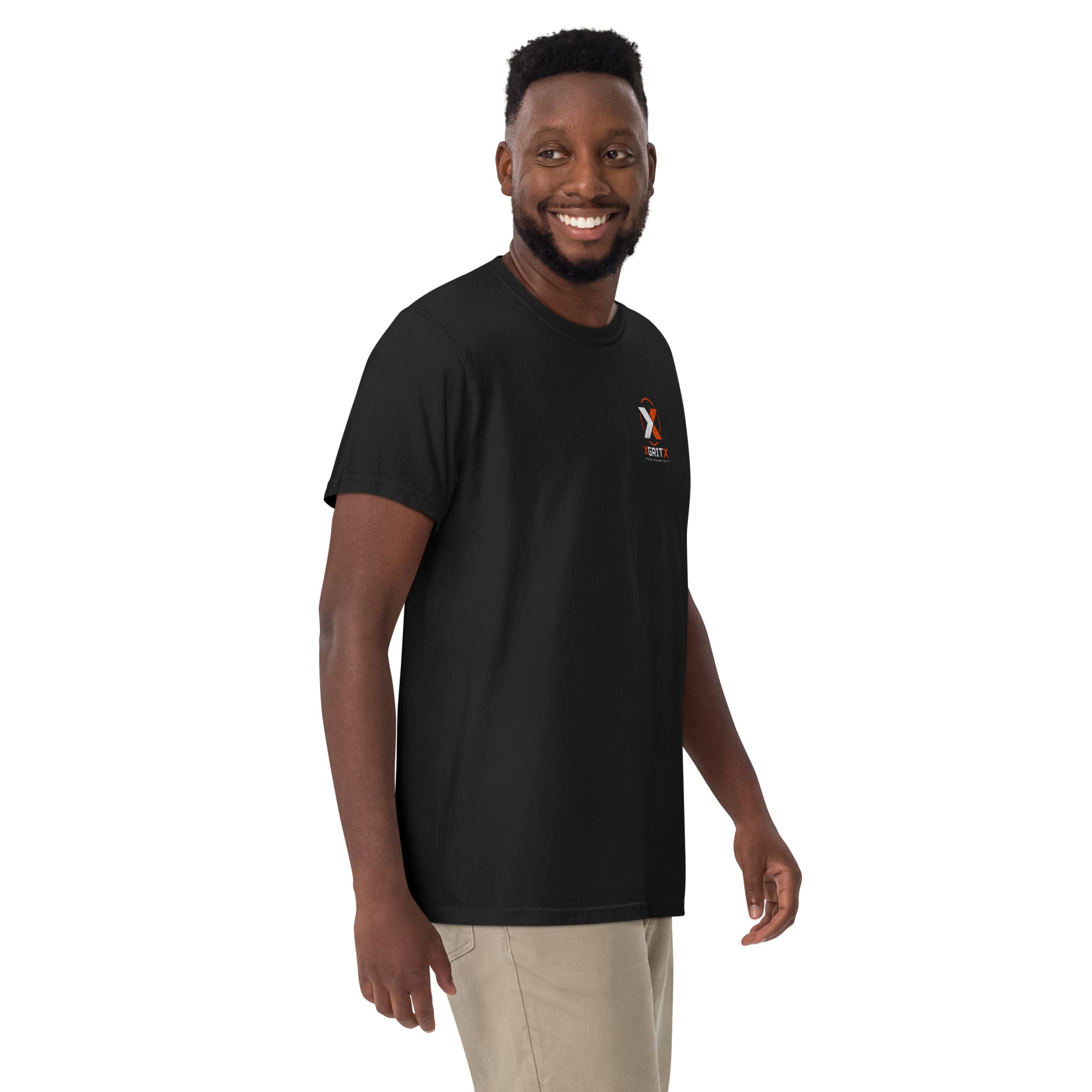 Built for Hard Work Made for Long Shifts XGRITX heavyweight black T-shirt, front graphic