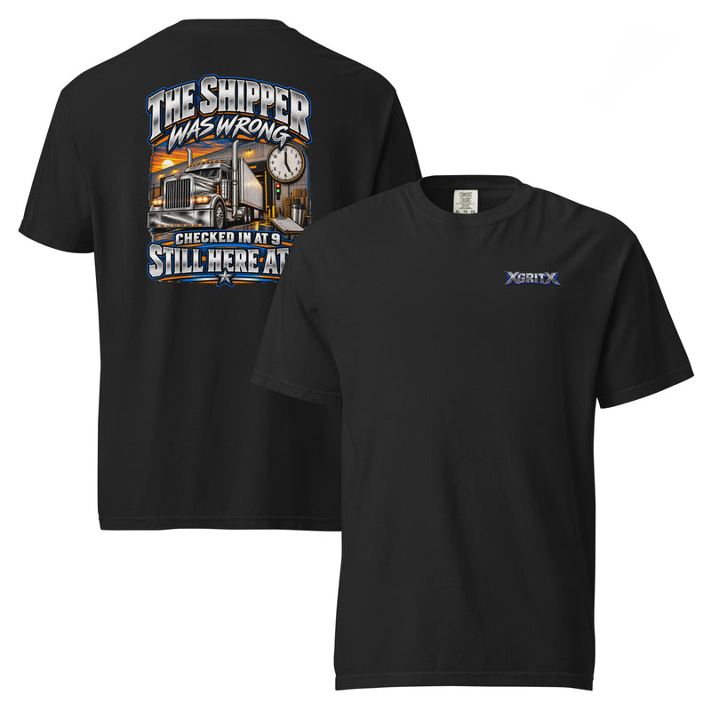 The Shipper Was Wrong T-Shirt – Funny Trucker Loading Dock Graphic Tee | XGRITX