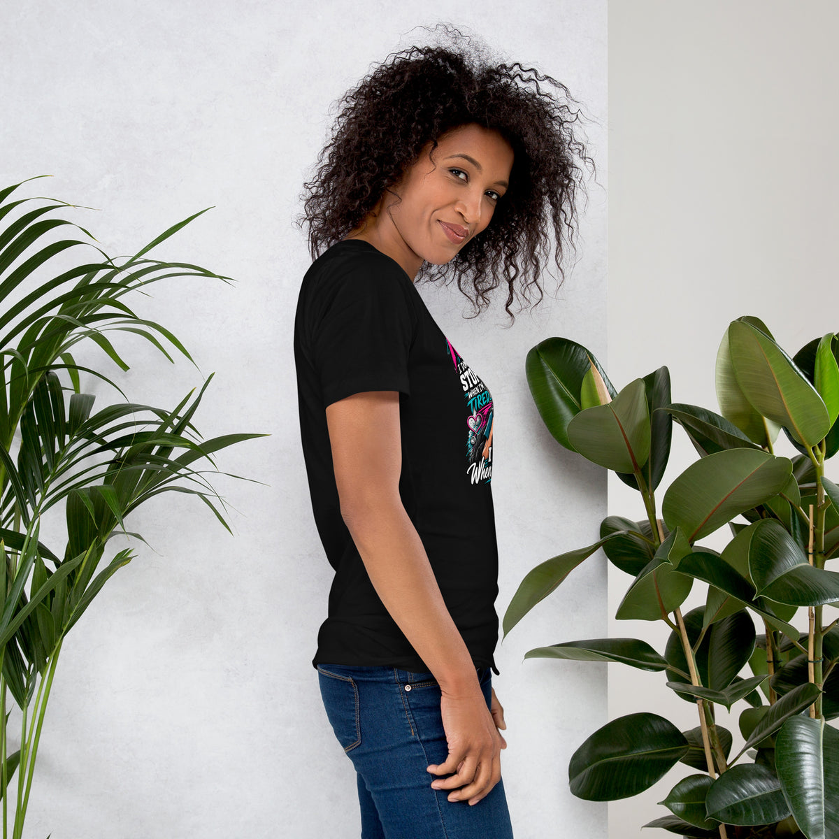 I'm a Nurse t-shirt in Black, right side view | XGRITX