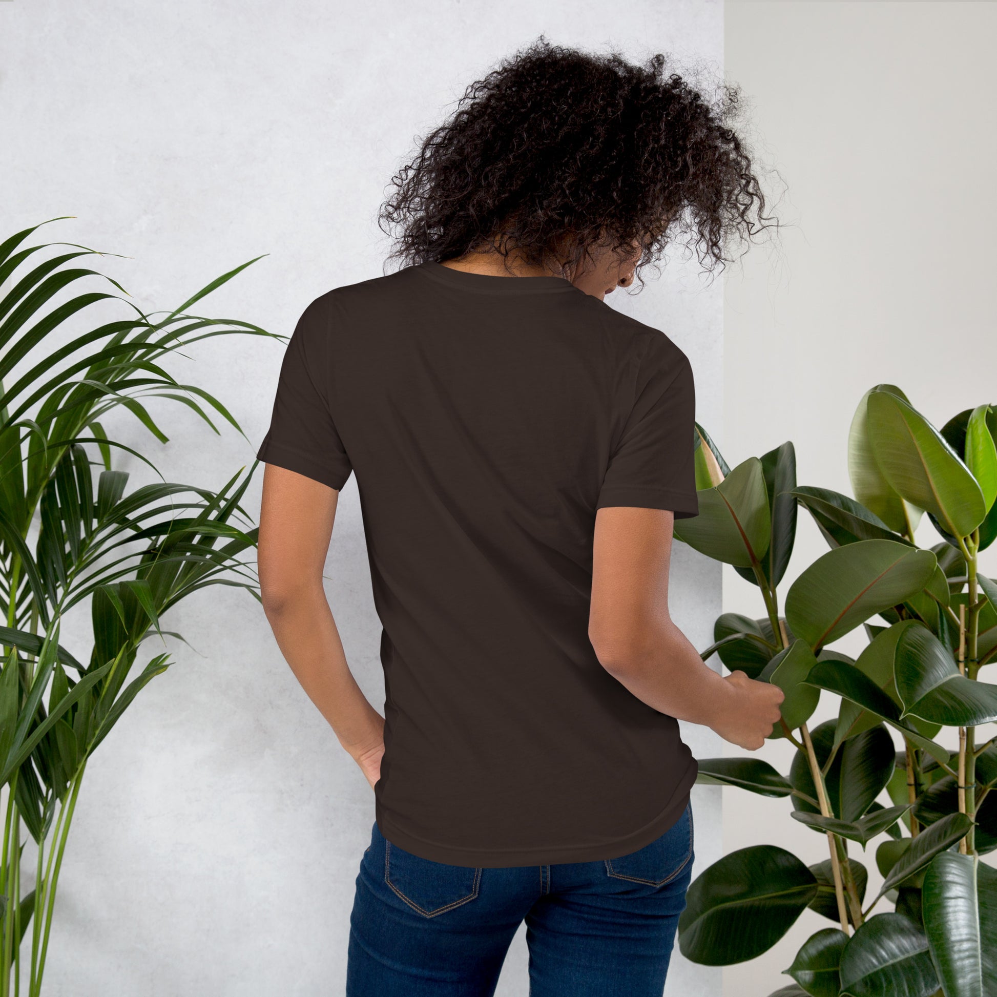 Nothing Scares Me I'm a Nurse skeleton t-shirt in Brown, back print detail | XGRITX