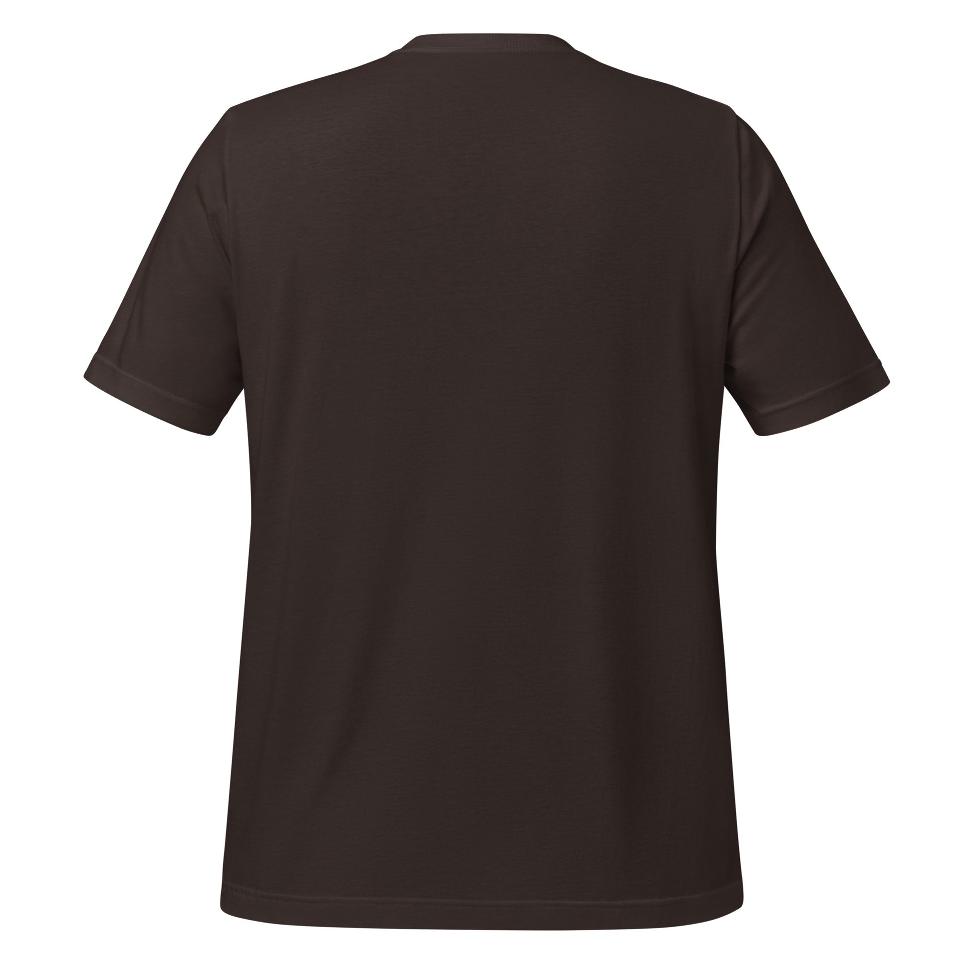 Nothing Scares Me I'm a Nurse skeleton t-shirt in Brown, back view | XGRITX