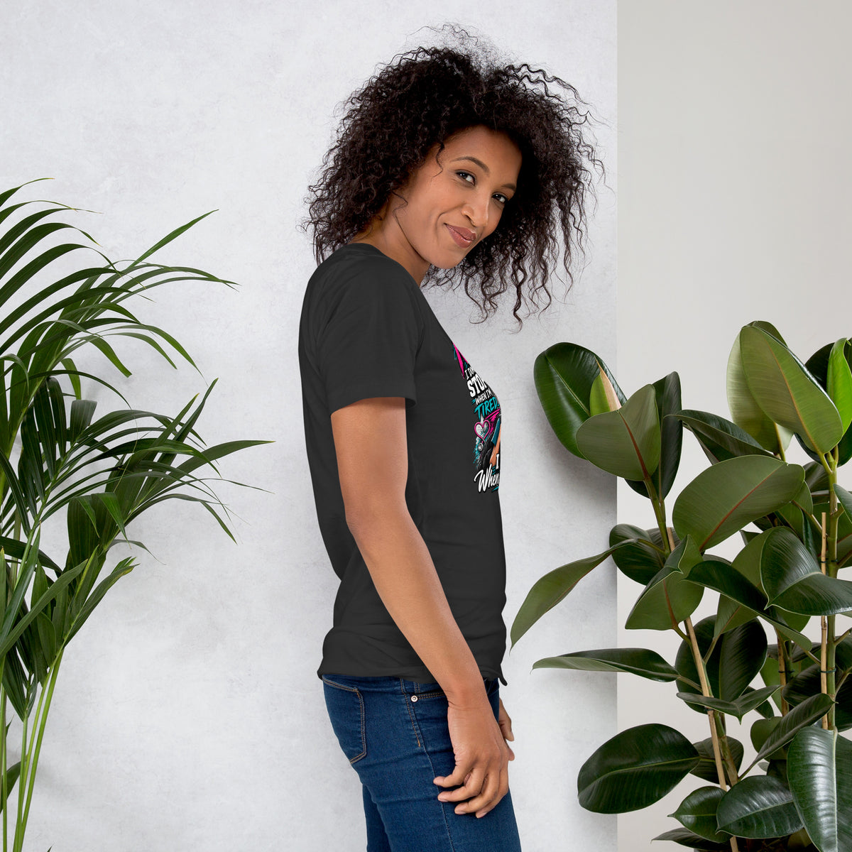 I'm a Nurse t-shirt in Dark Grey, right side view | XGRITX