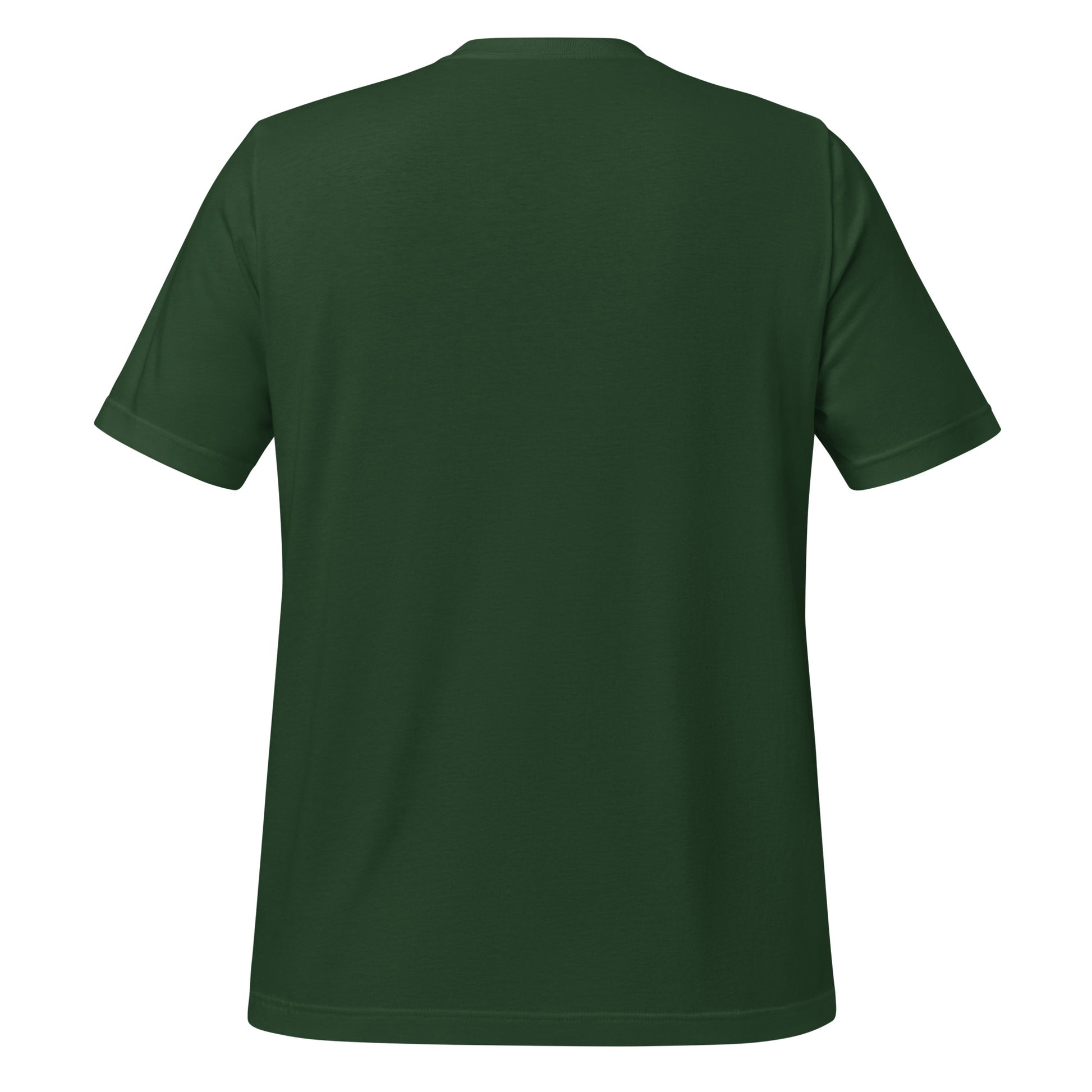 Nothing Scares Me I'm a Nurse skeleton t-shirt in Forest green, back view | XGRITX