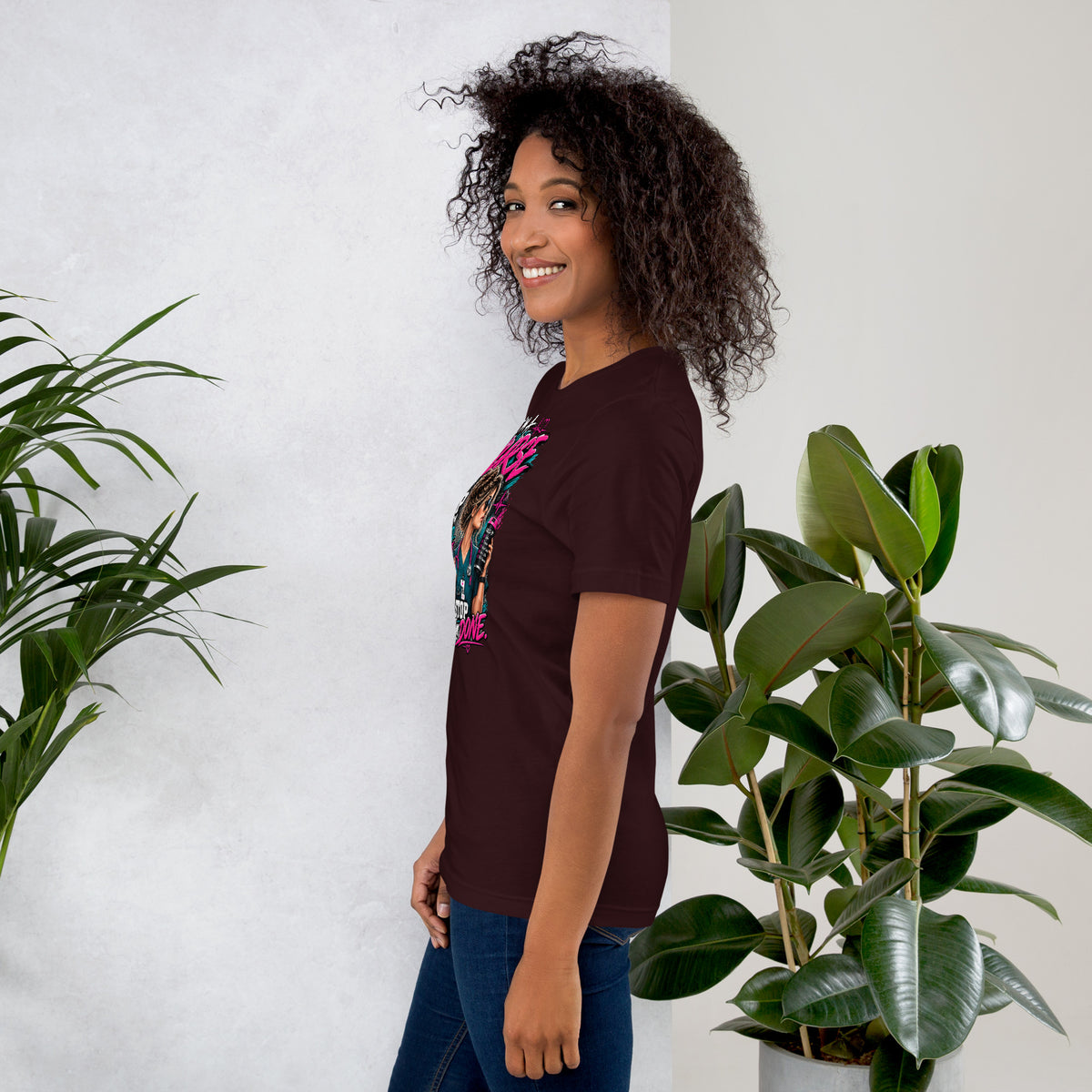 I'm a Nurse t-shirt in Oxblood Black, left side view | XGRITX