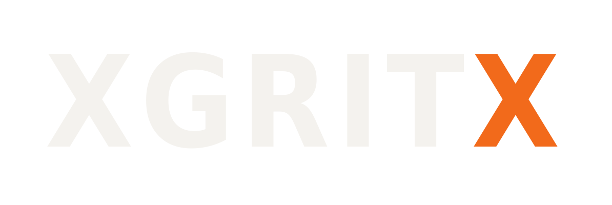 XGRITX logo - light version for dark backgrounds